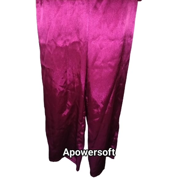 Pinstripe Satin Pajamas - Picture 2 of 8